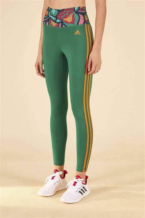 adidas trefoil tight grün|Adidas farm rio green tights.